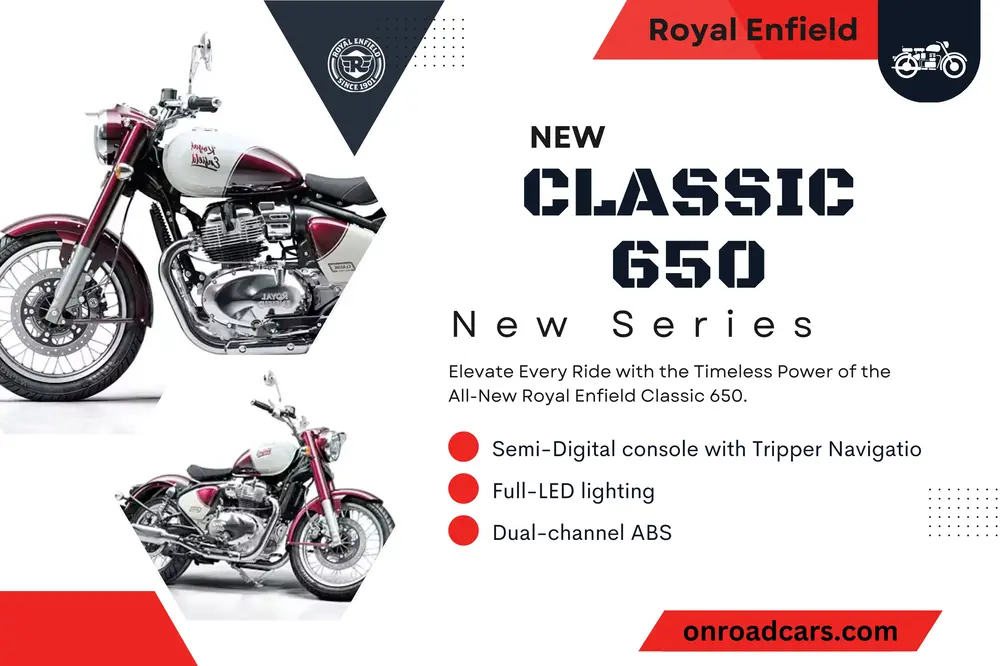 Royal Enfield Classic 650 Fuel Tank Capacity 14.8 Litre, 2025 Best New 